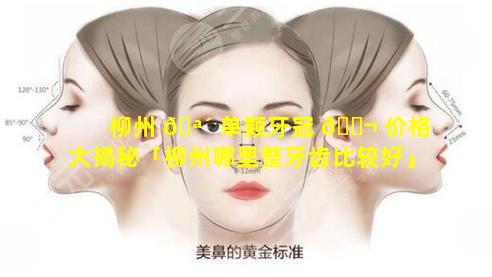 柳州 🪴 单颗牙冠 🐬 价格大揭秘「柳州哪里整牙齿比较好」